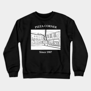 Pizza Corner Black Crewneck Sweatshirt